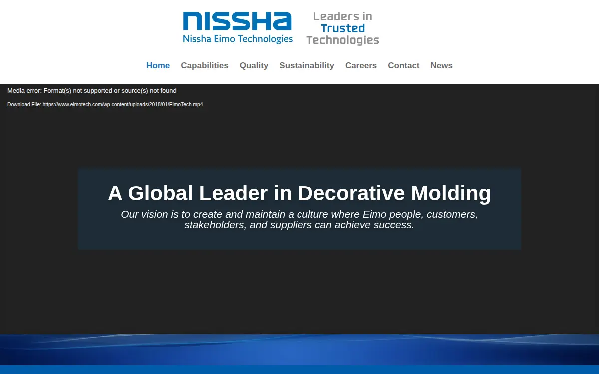 Homepage of Eimo Technologies, INC.