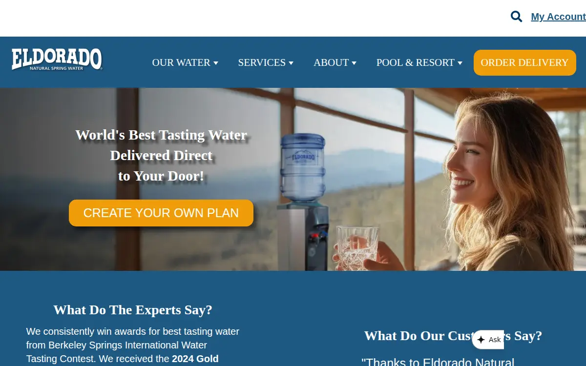 Homepage of Eldorado Artesian Springs INC