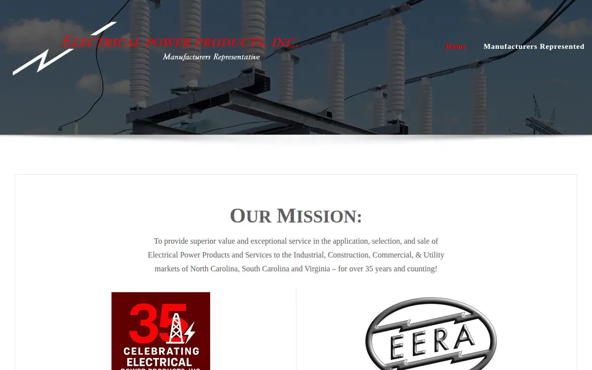 Homepage of Electrical Power Products INC