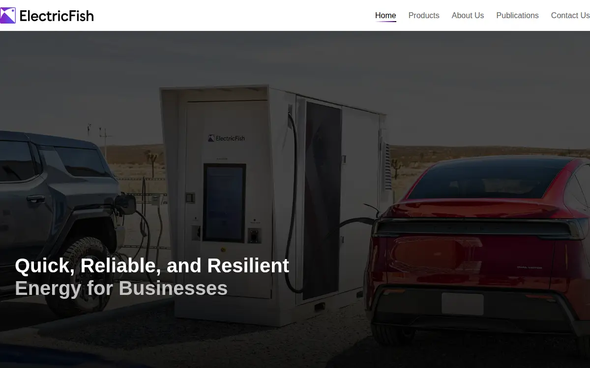 Homepage of Electricfish Energy INC