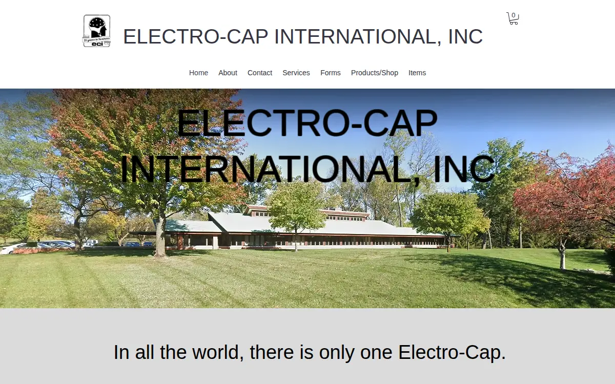 Homepage of Electro-cap International INC