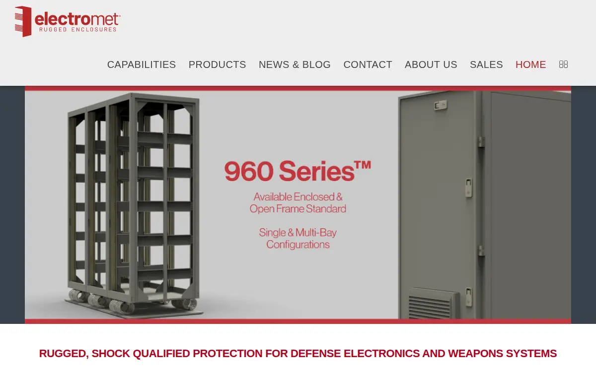 Homepage of Electromet Corporation