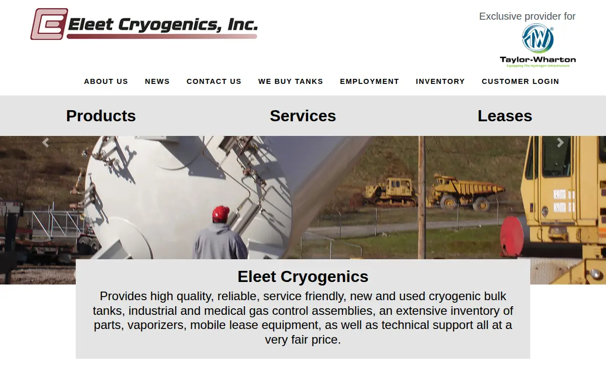 Homepage of Eleet Cryogenics INC