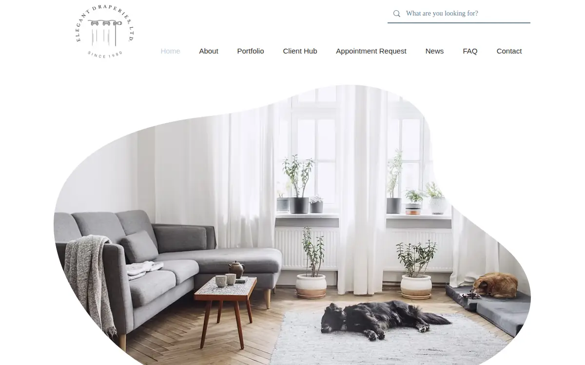 Homepage of Elegant Draperies LTD