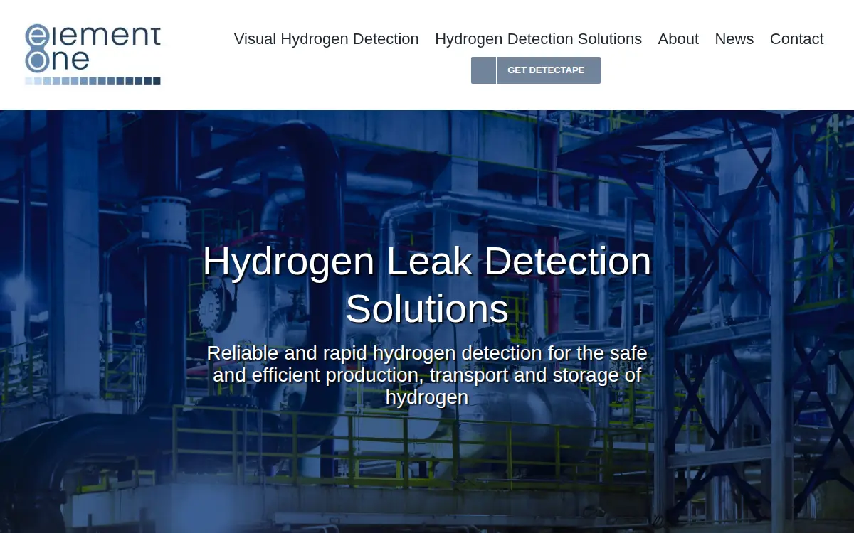 Homepage of Element One, INC.
