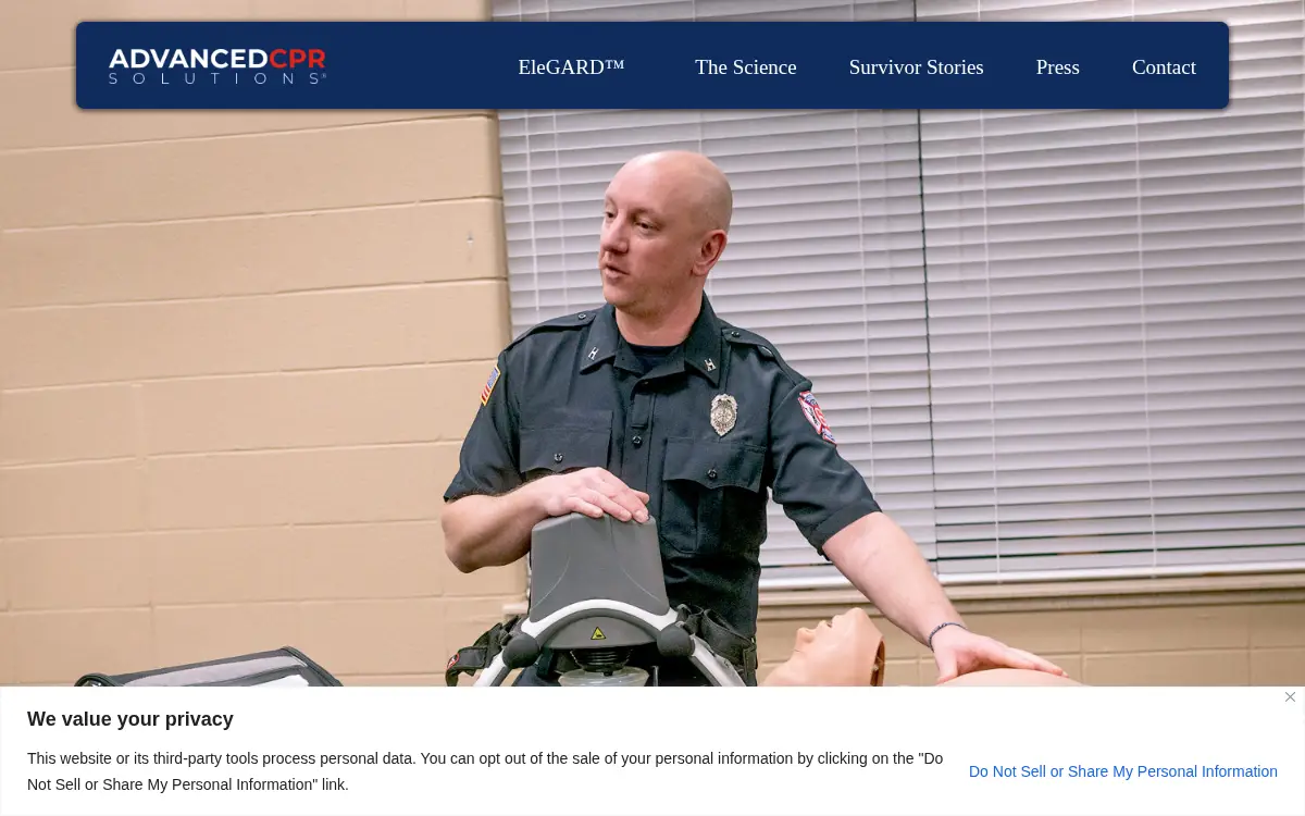 Homepage of Resuscitation Innovations LLC