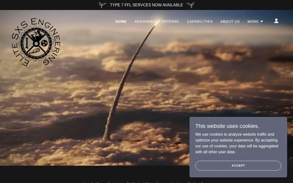 Homepage of Elite Sxs Engineering, LLC