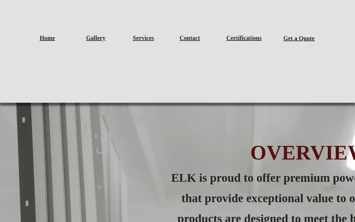 Homepage of Elk Powder Coating INC