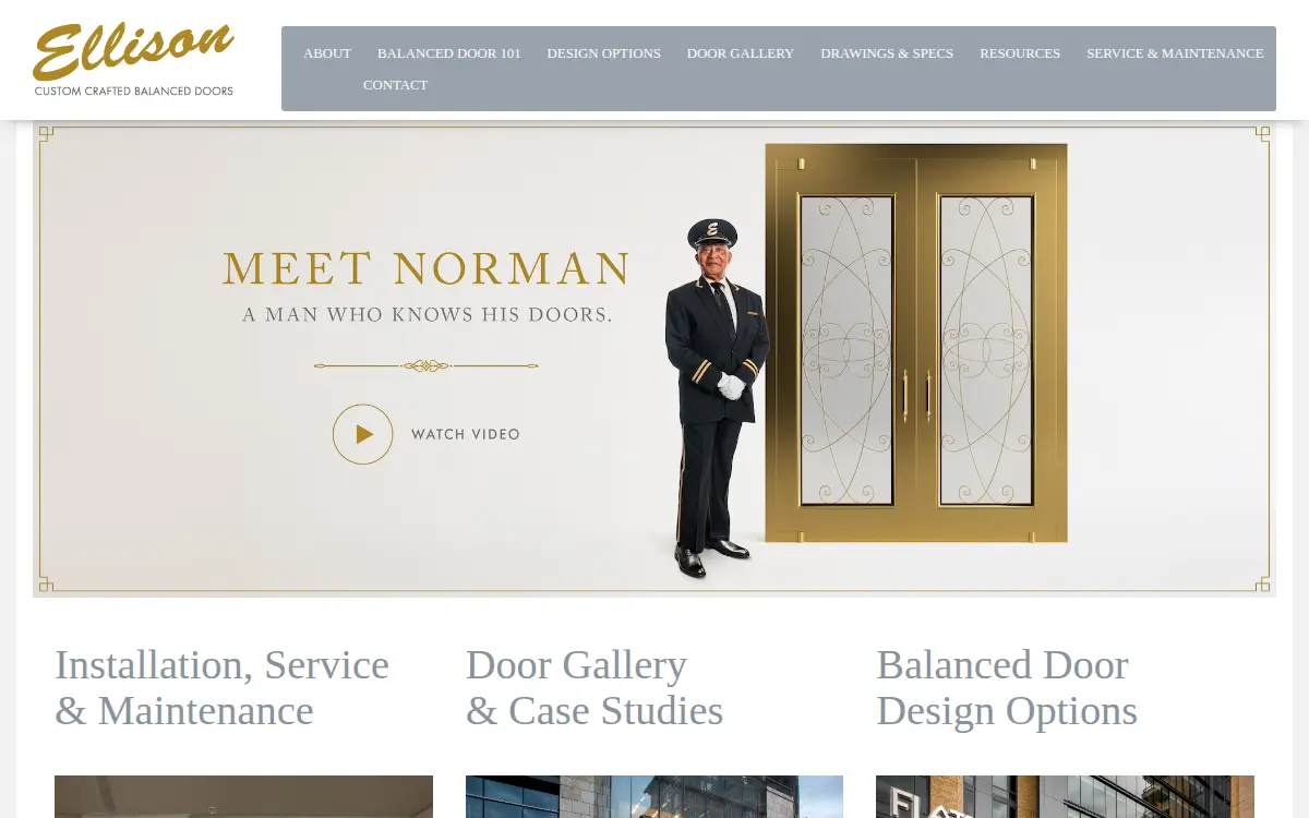 Homepage of Ellison Bronze INC