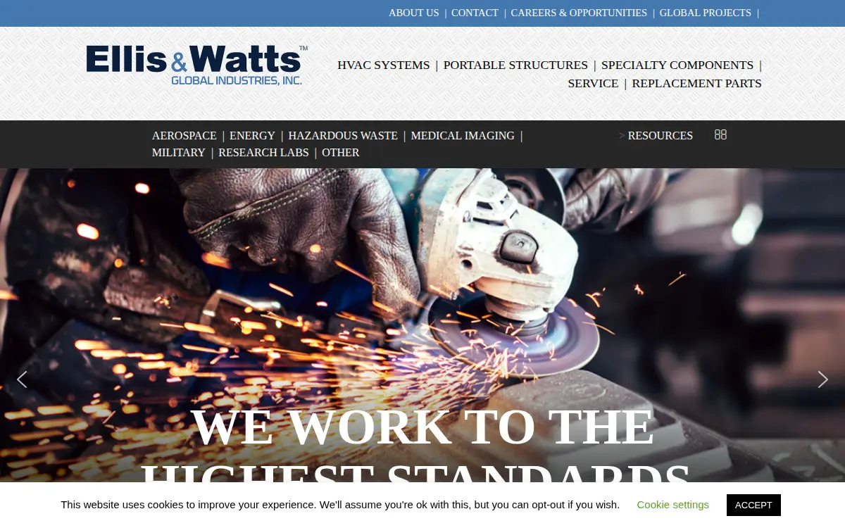 Homepage of Ellis & Watts Global Industries, INC