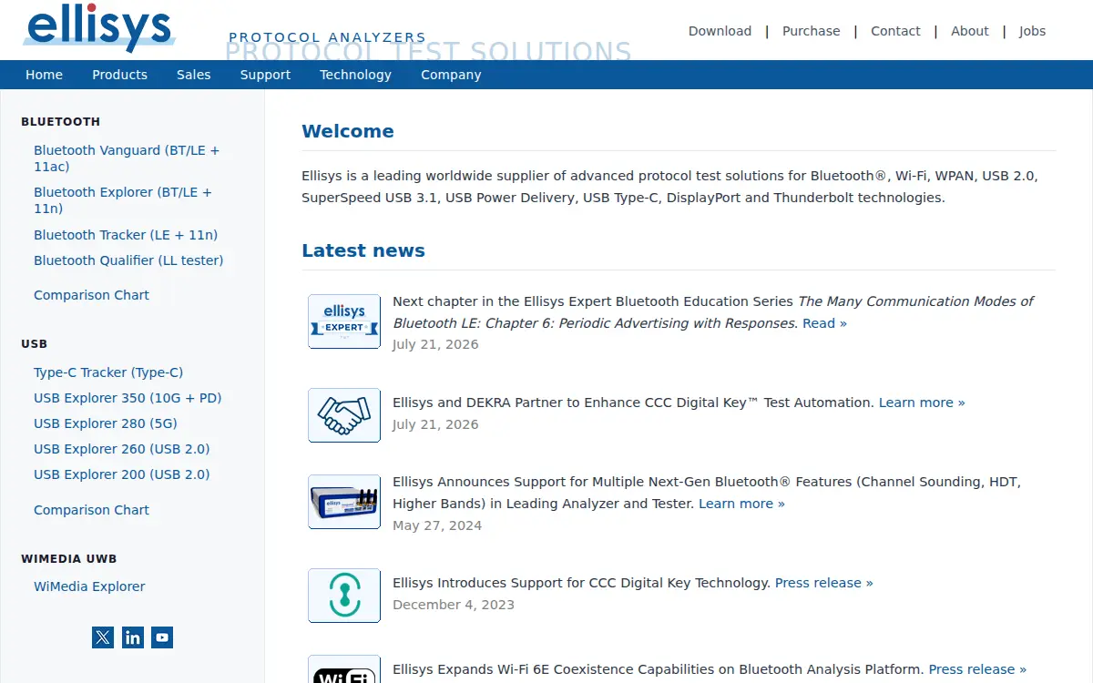 Homepage of Ellisys CORP