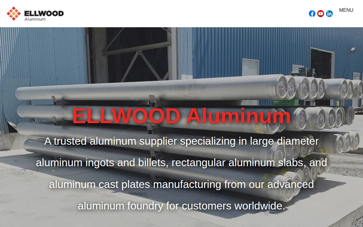 Homepage of Ellwood Aluminum LLC