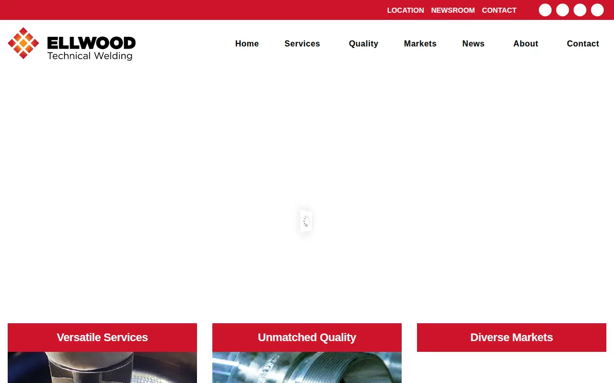 Homepage of Ellwood Technical Welding LLC