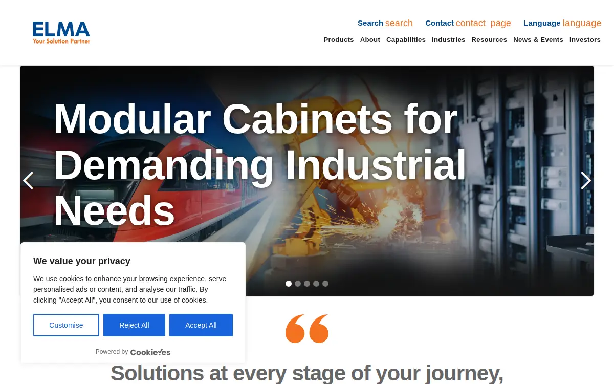 Homepage of Optima Stantron CORP
