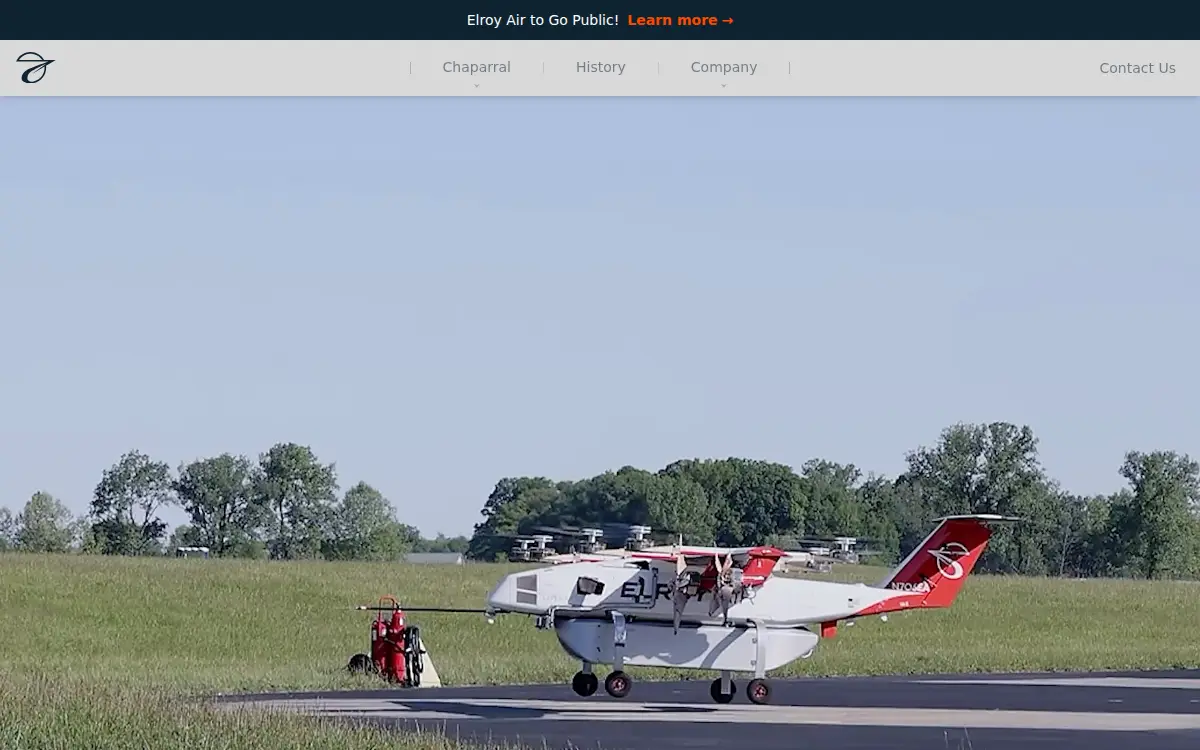 Homepage of Elroy Air, INC