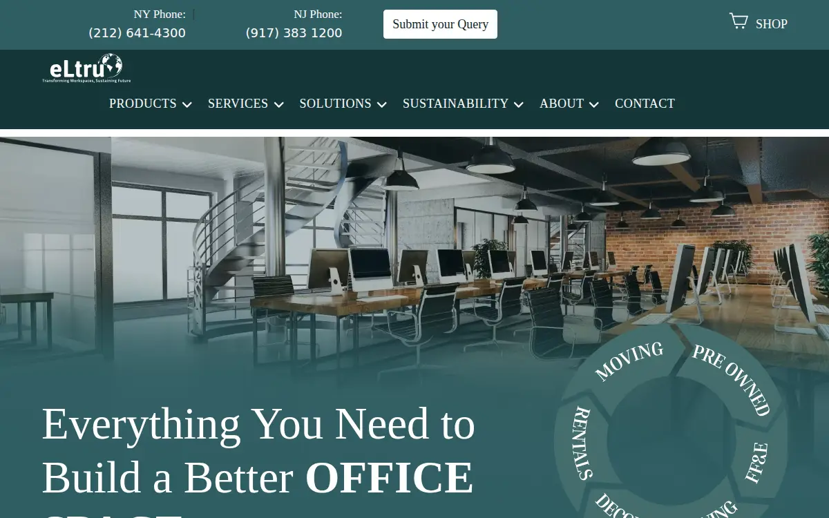 Homepage of Rjv Office Furnishing LLC