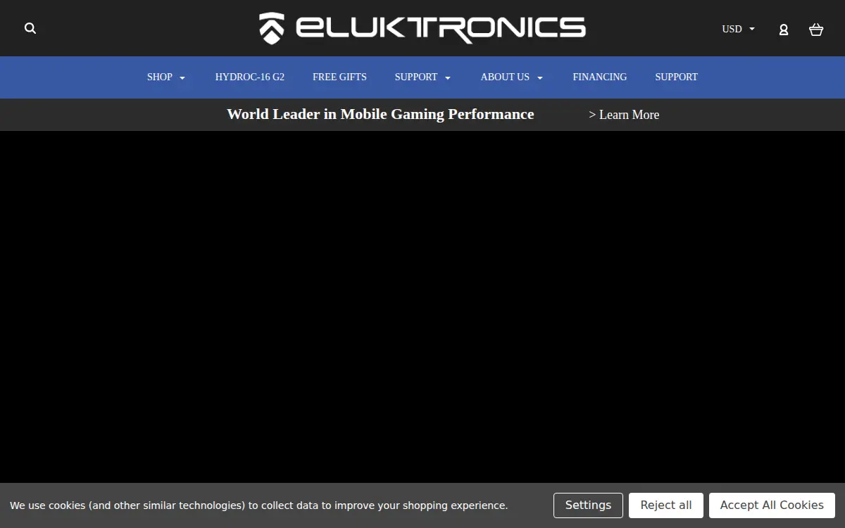Homepage of Eluktronics INC