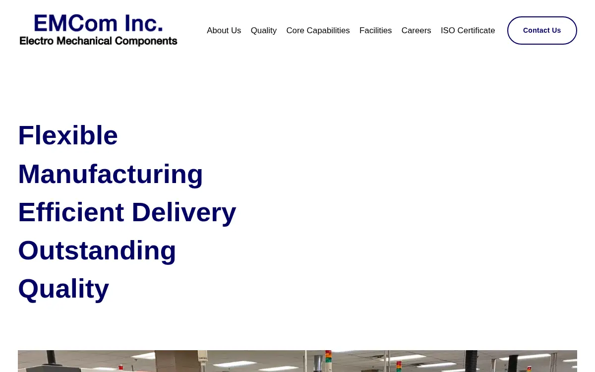 Homepage of Emcom, INC.