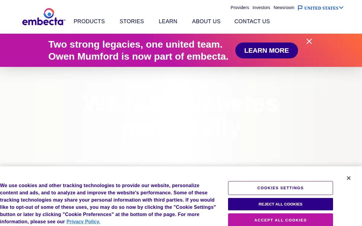 Homepage of Embecta CORP
