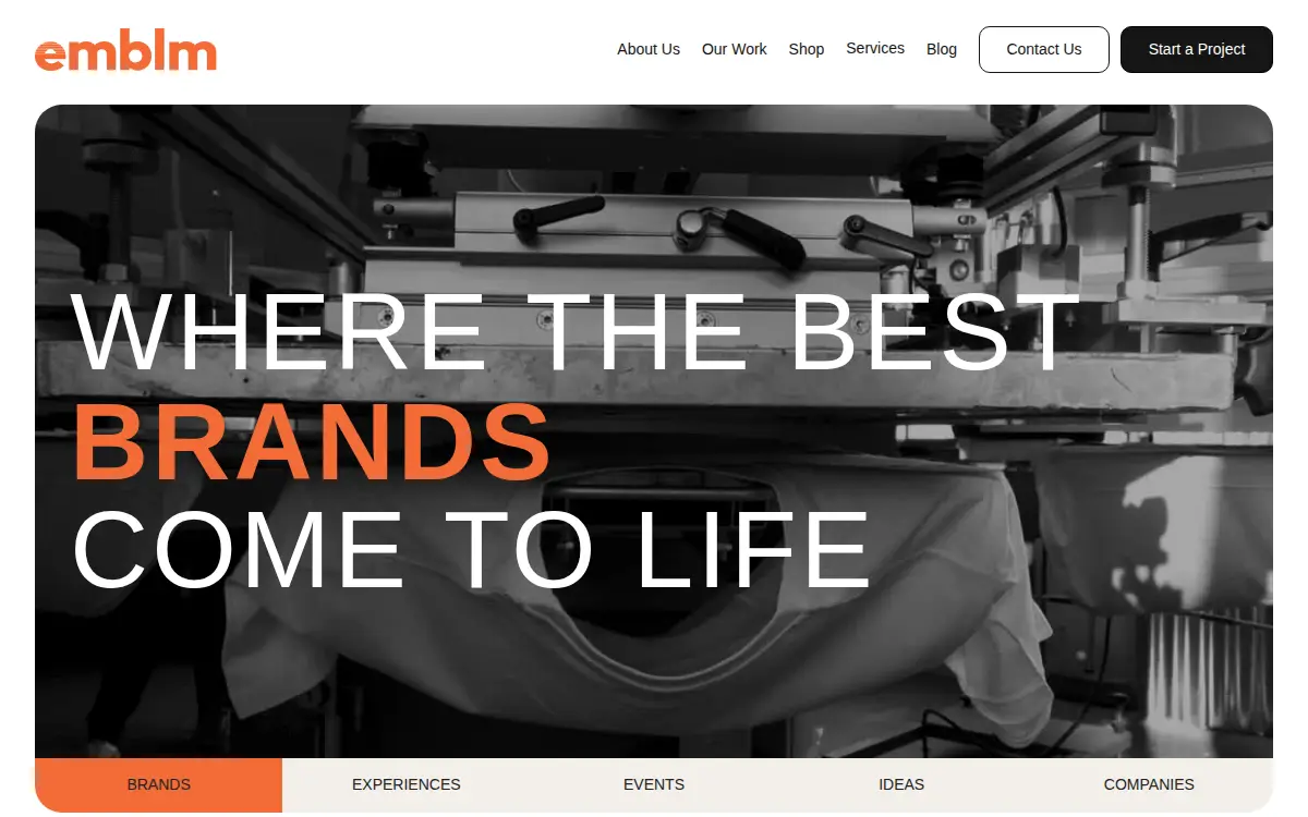Homepage of Direct Printing and Graphics LLC