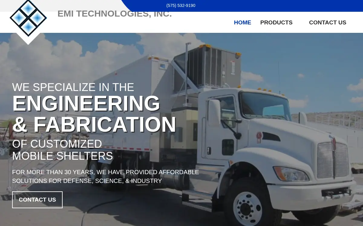 Homepage of Emi Technologies, INC.