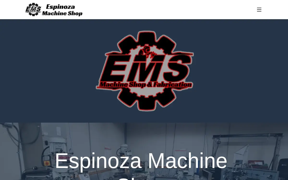 Homepage of Espinoza Machine Shop LLC