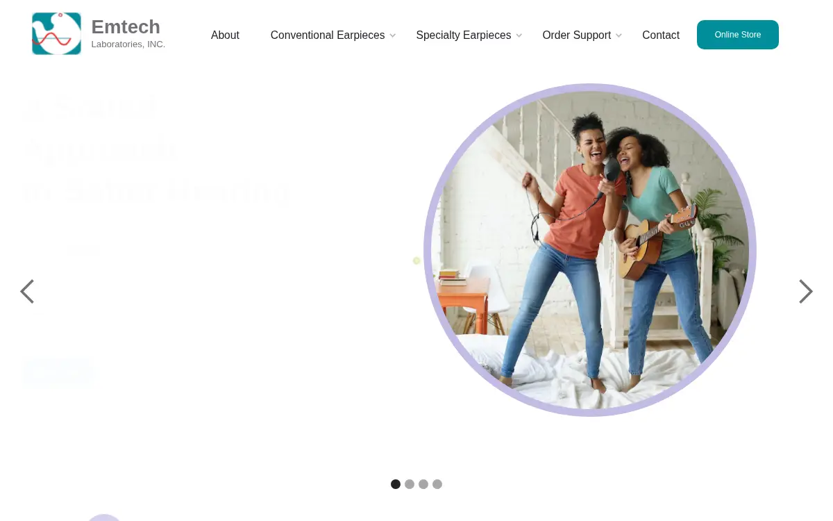 Homepage of Emtech Laboratories INC