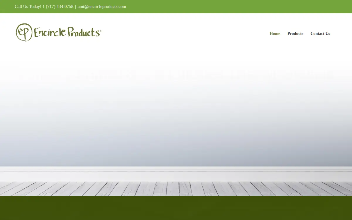 Homepage of Encircle Products LLC