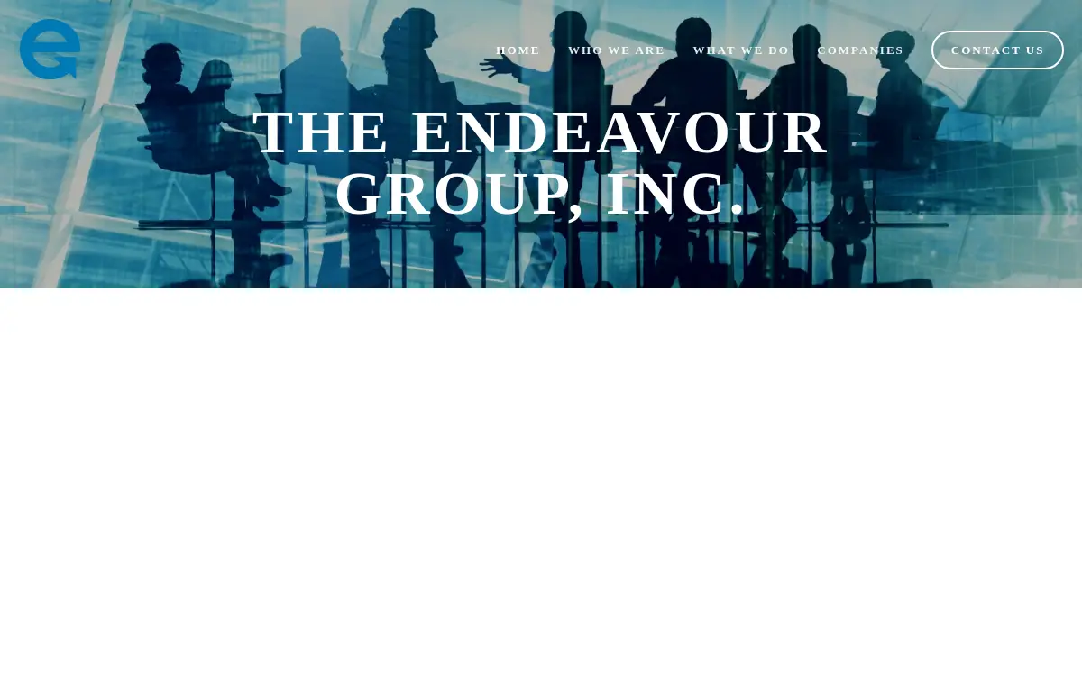 Homepage of Endeavour Group, Inc., the