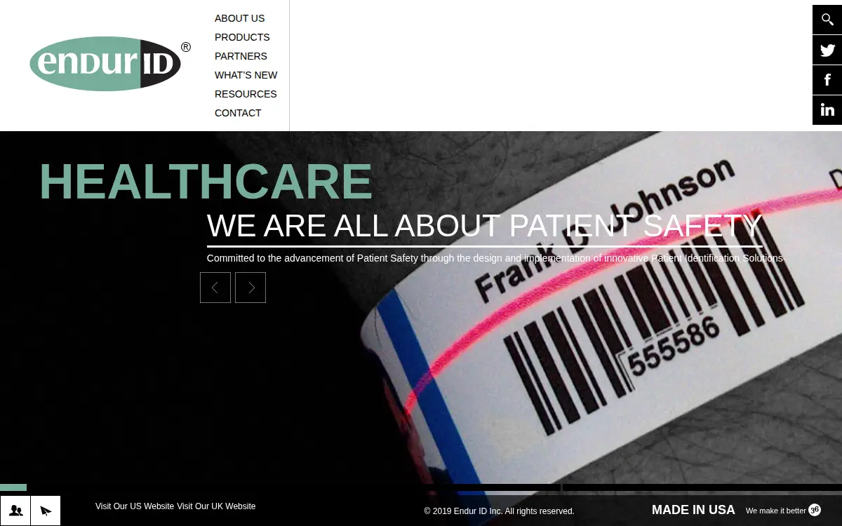 Homepage of Endur Id, INC.