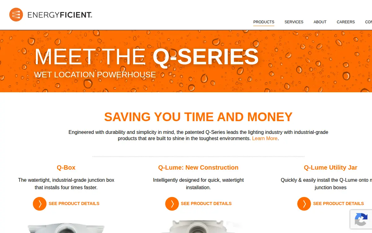 Homepage of Energyficient Products LLC
