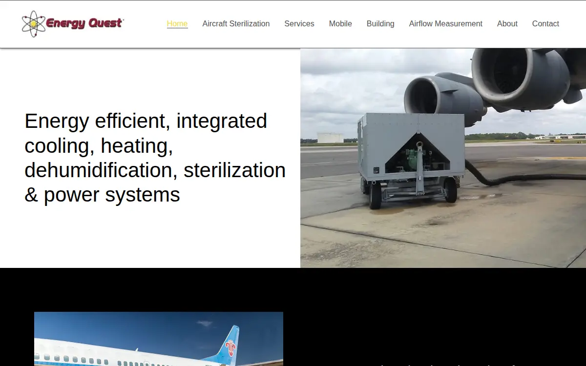 Homepage of Energy Quest Technologies INC