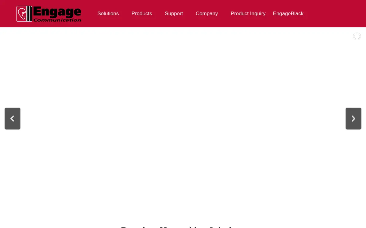 Homepage of Engage Communication, INC.