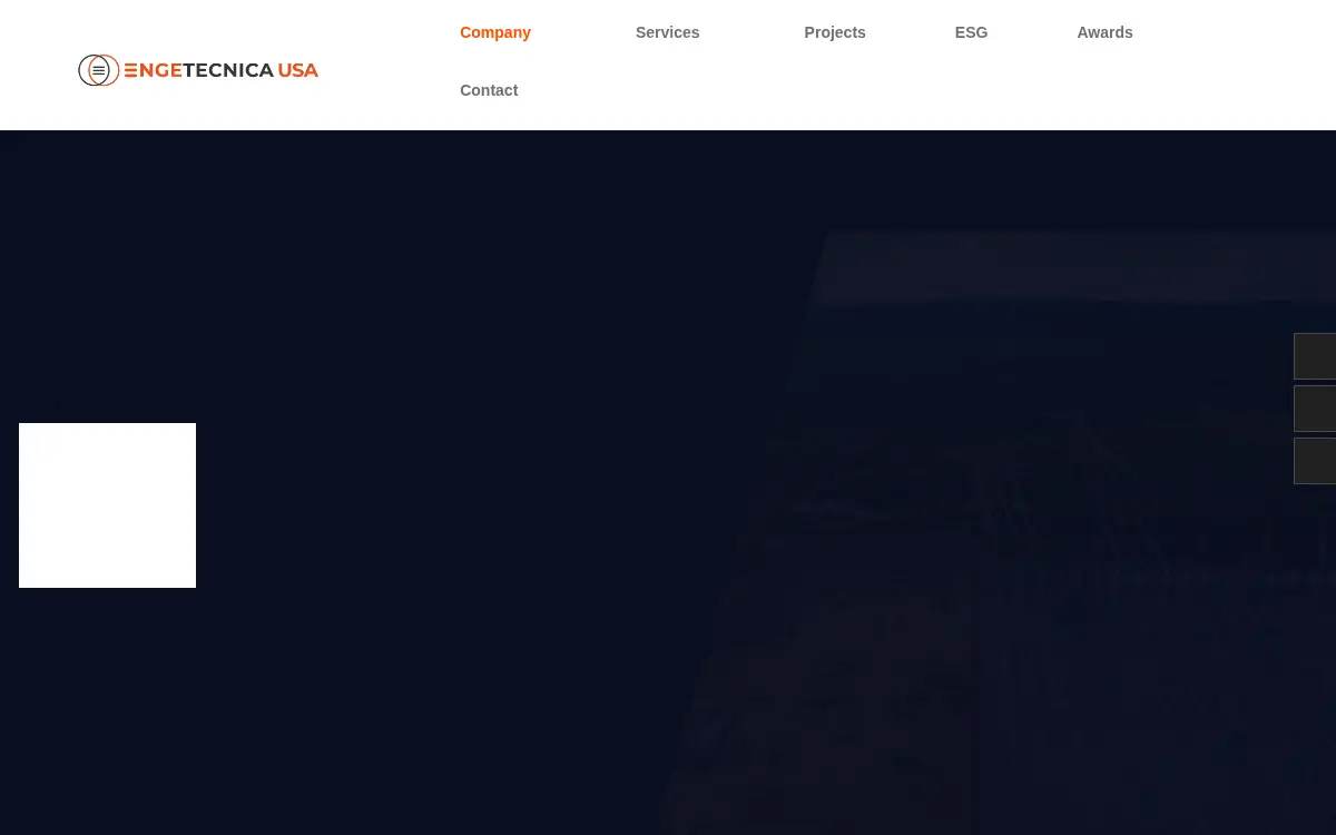 Homepage of Engetecnica USA LLC