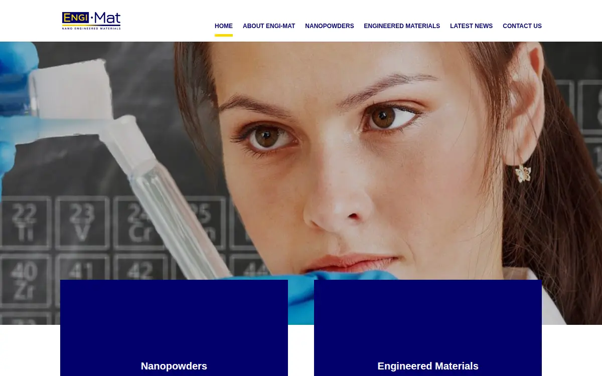 Homepage of Engi-mat CO