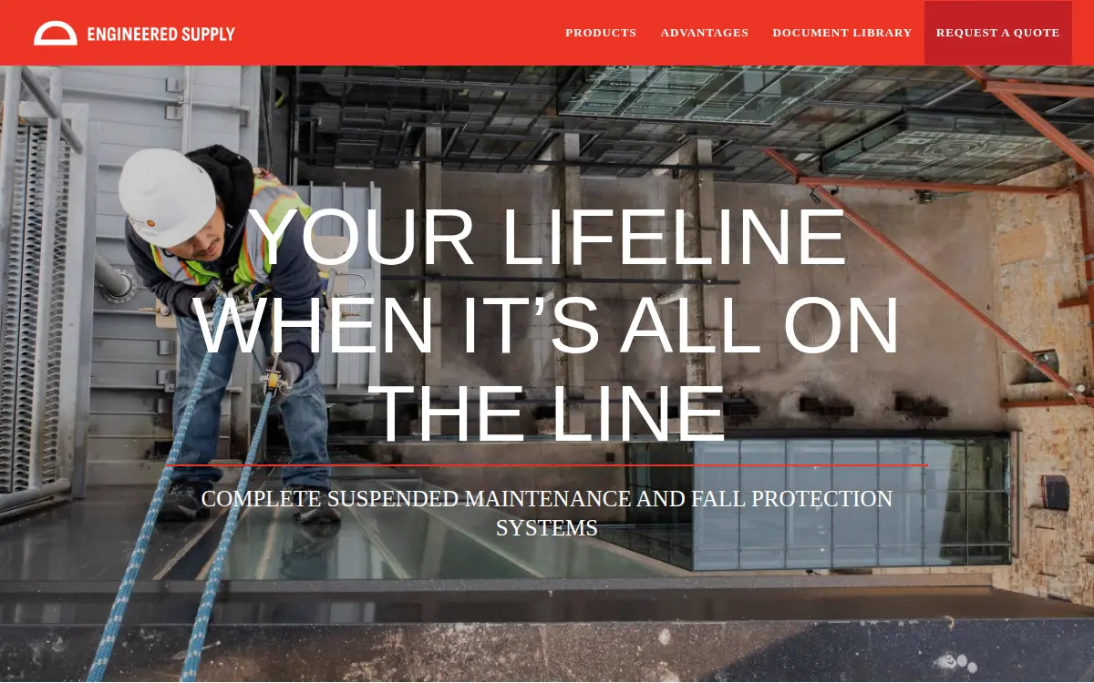 Homepage of Engineered Supply L.l.c.