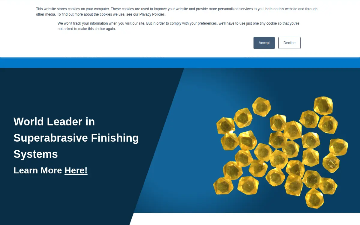 Homepage of Engis Corporation