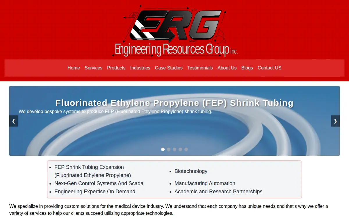 Homepage of Engineering Resources Group INC