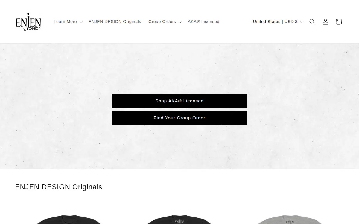 Homepage of Enjen Design LLC