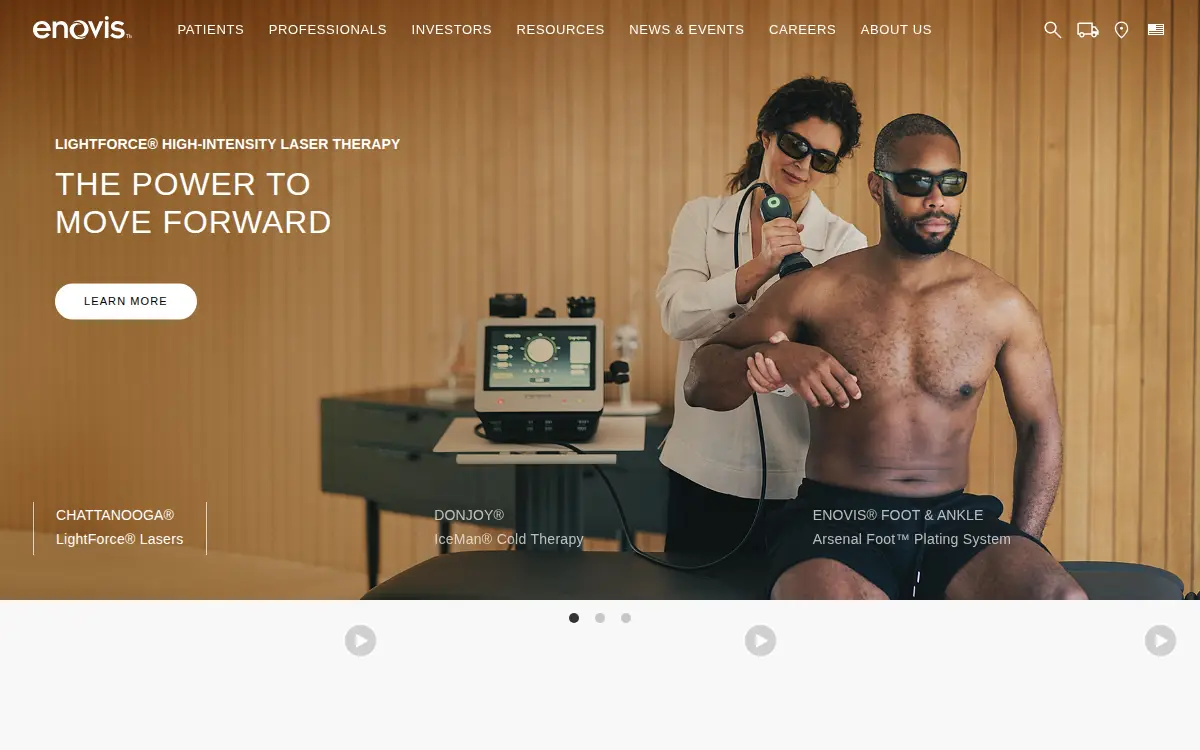 Homepage of Djo LLC