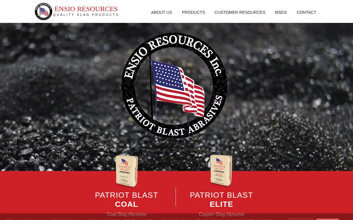 Homepage of Ensio Resources, INC.
