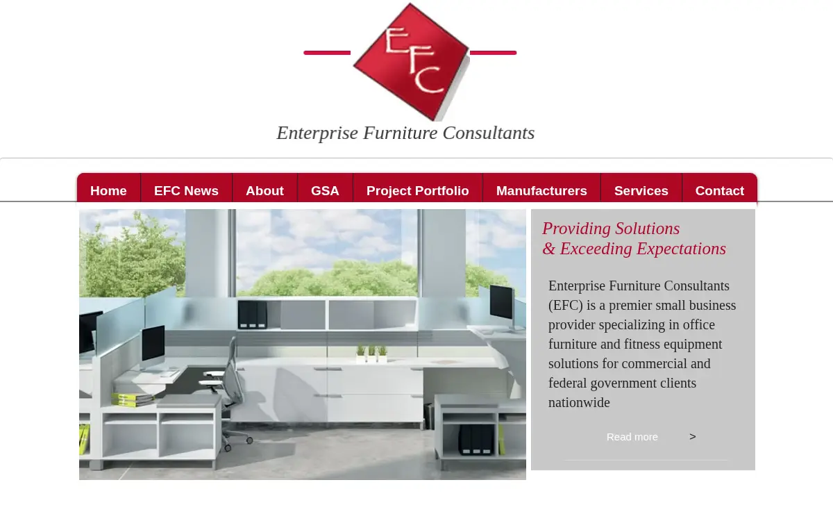 Homepage of Enterprise Furniture Consultants, INC