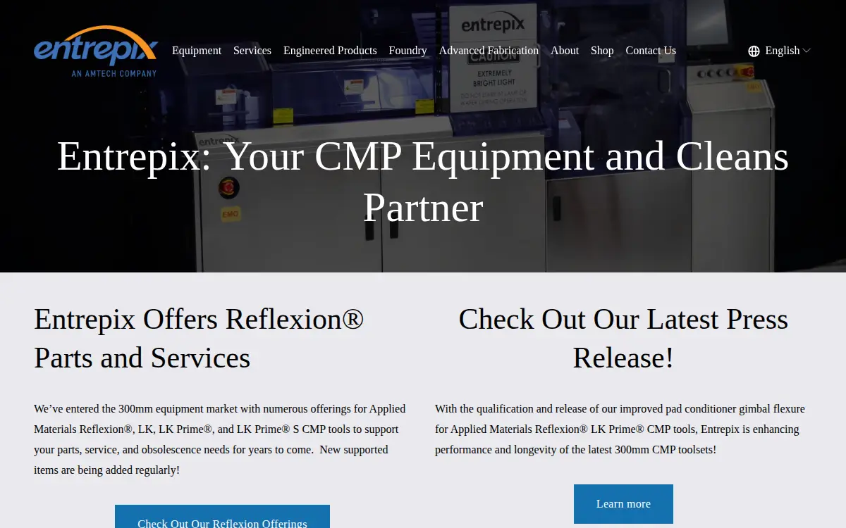 Homepage of Entrepix INC