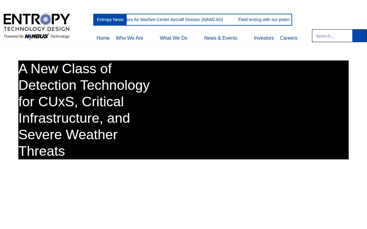 Homepage of Entropy Technology Design, INC.