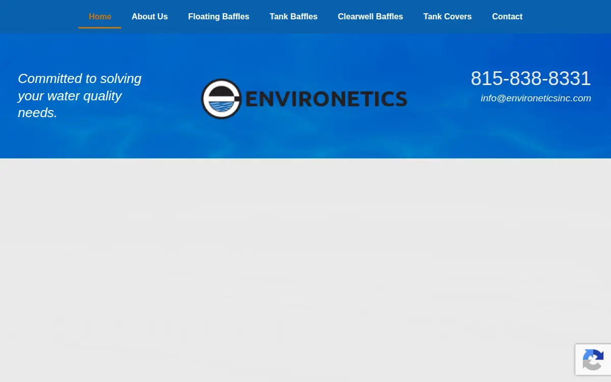 Homepage of Environetics INC