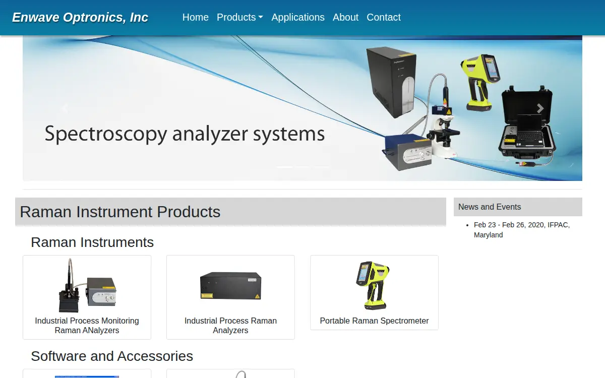 Homepage of Enwave Optronics INC