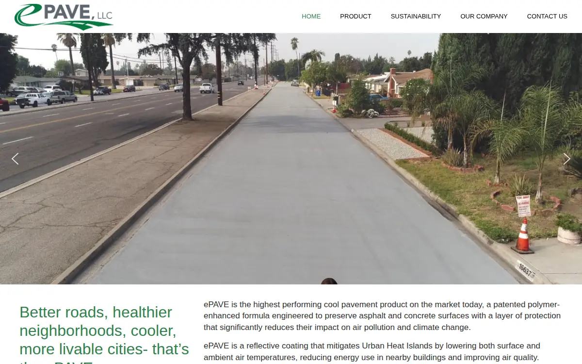 Homepage of Epave, LLC
