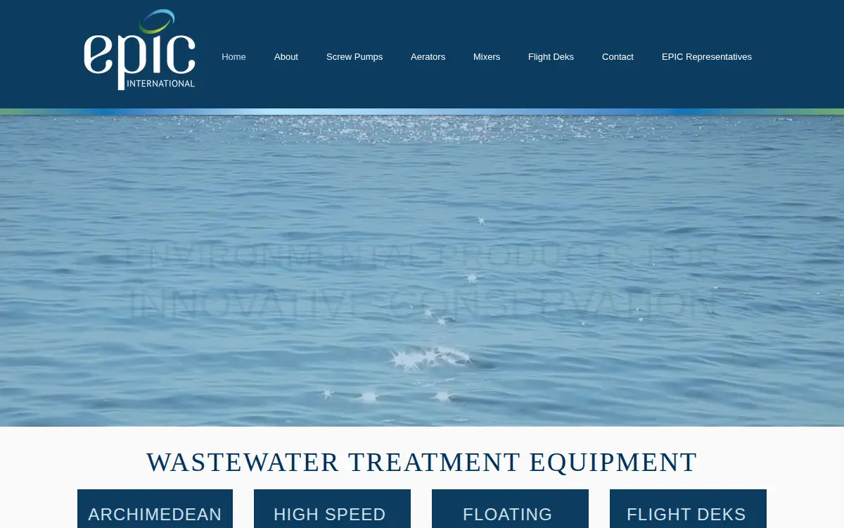 Homepage of Epic International Incorporated