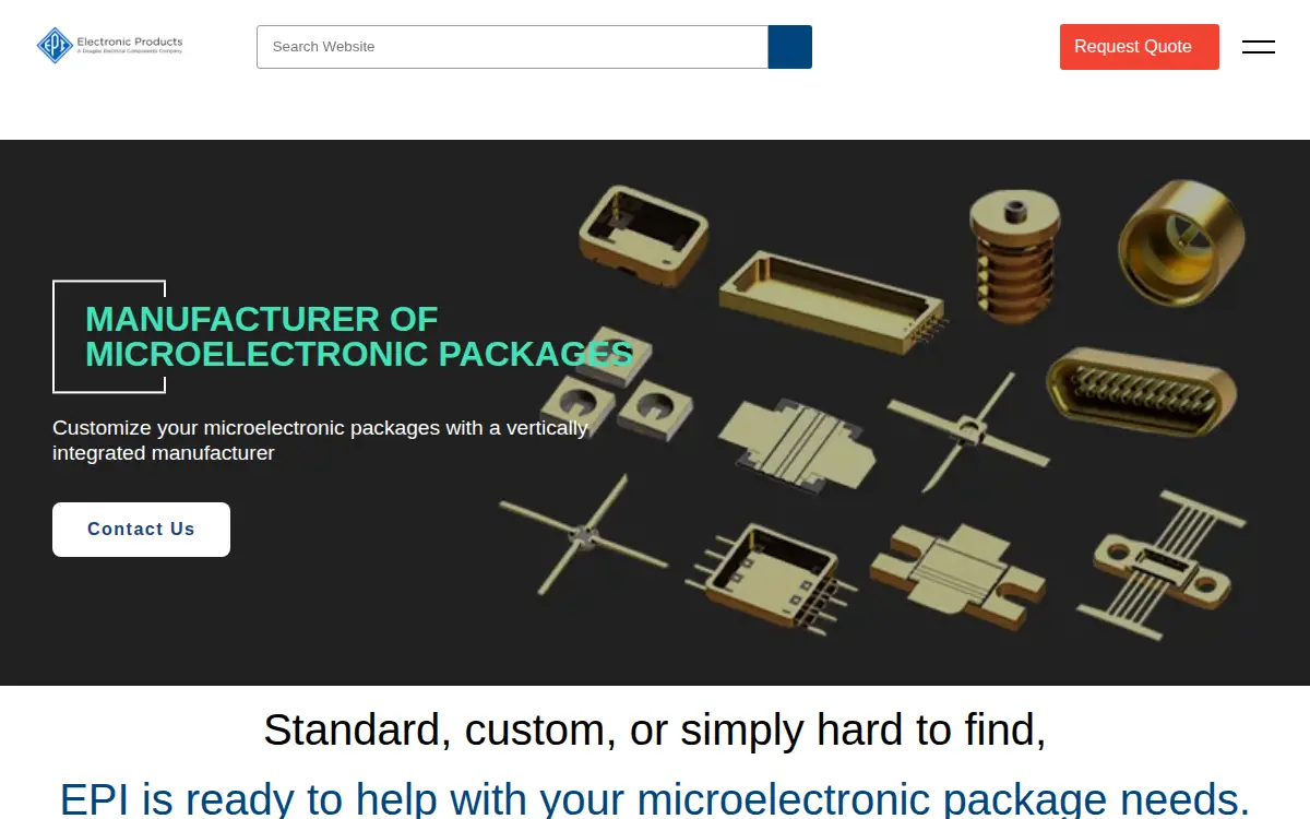 Homepage of Electronic Products Industries, LLC