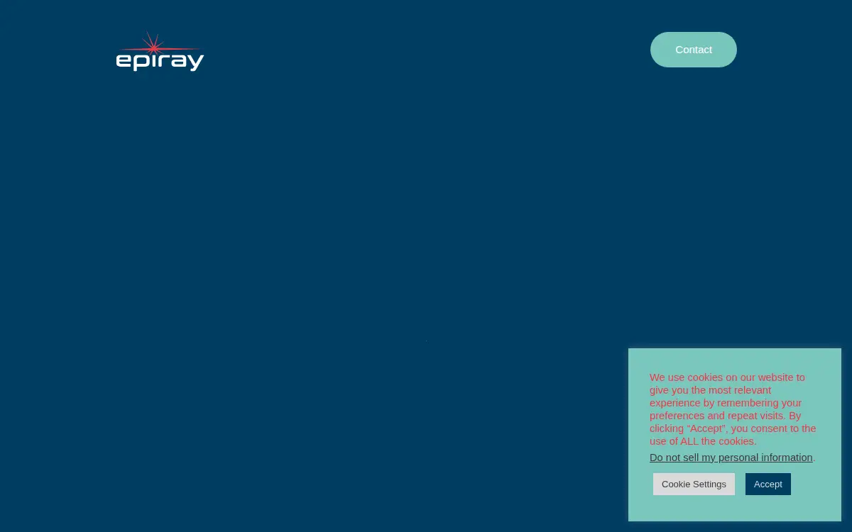 Homepage of Epiray United States INC